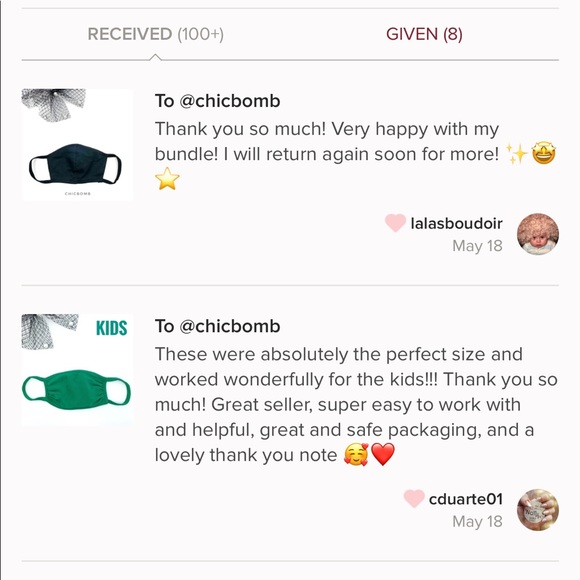 KIDS COTTON FACE MASK - BLACK - Picture 7 of 7